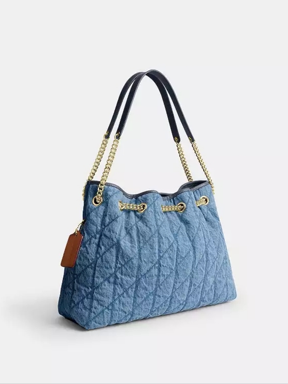 Coach Evelyn Shoulder Bag In Regenerative Cotton With Quilting - Picture 14 of 16